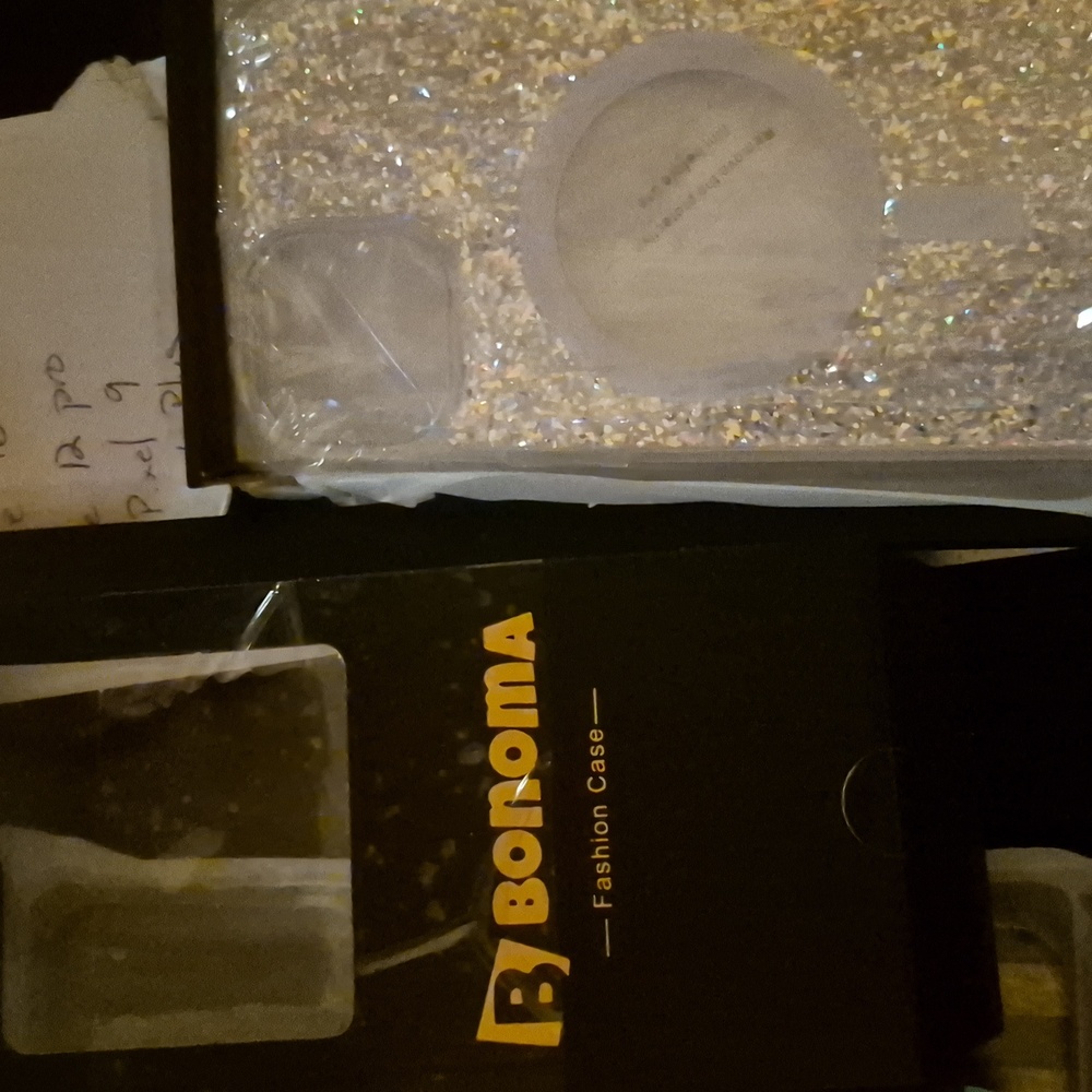 Nib Bonama Iphone 14 Case silver glitter